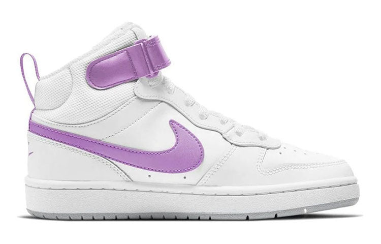 (GS) Nike Court Borough Mid 2 'White Purple' CD7782-103
