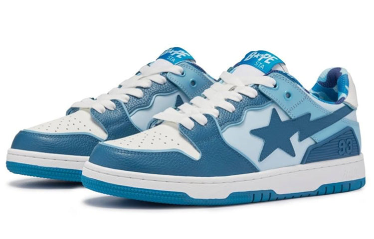 A BATHING APE Sk8 Sta 'Blue White' 1I30-191-006-BLUE