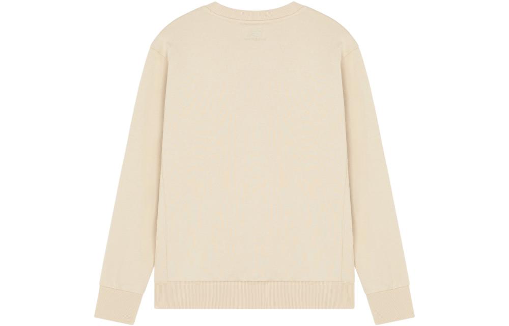 New Balance Logo Printing Round Neck Pullover Couple Style Creamy White 5CC17083-BEI