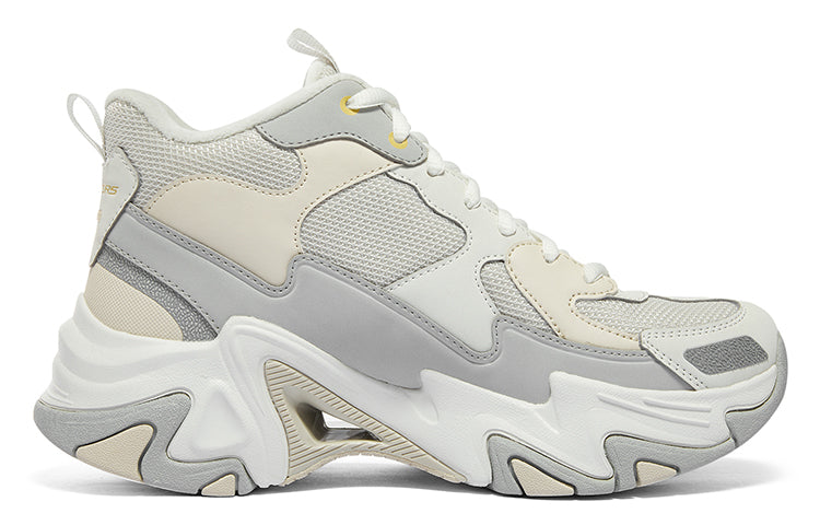 (WMNS) Skechers HighTop Versatile Comfort ShockAbsorbent Shoes 'Beige Grey' 896274-GYMT