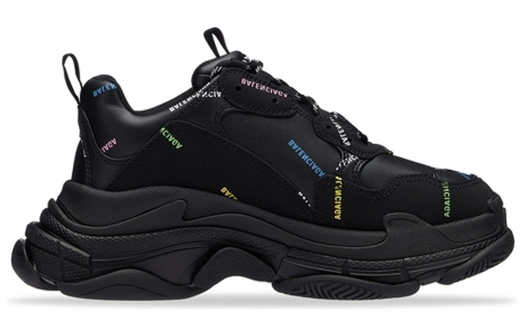 Balenciaga Triple S Allover Logo 'Black Multi' 536737W2FA81083