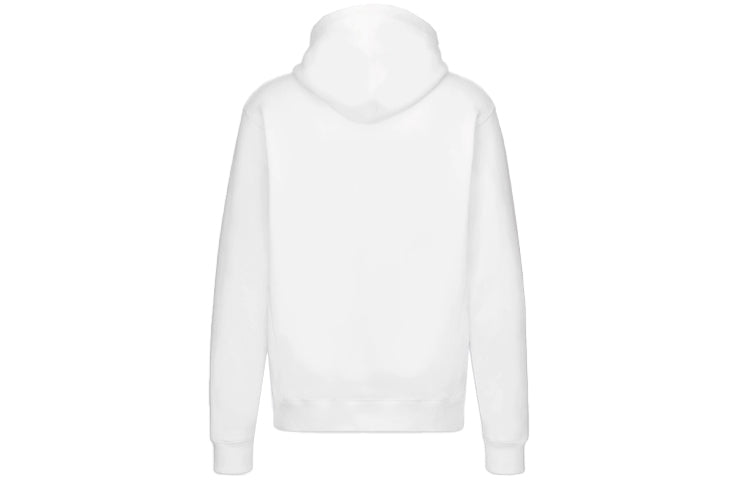 DIOR Flowers Floral Logo Embroidered Printed Loose Hooded Sweatshirt For Men Black 113J688A0531-C084
