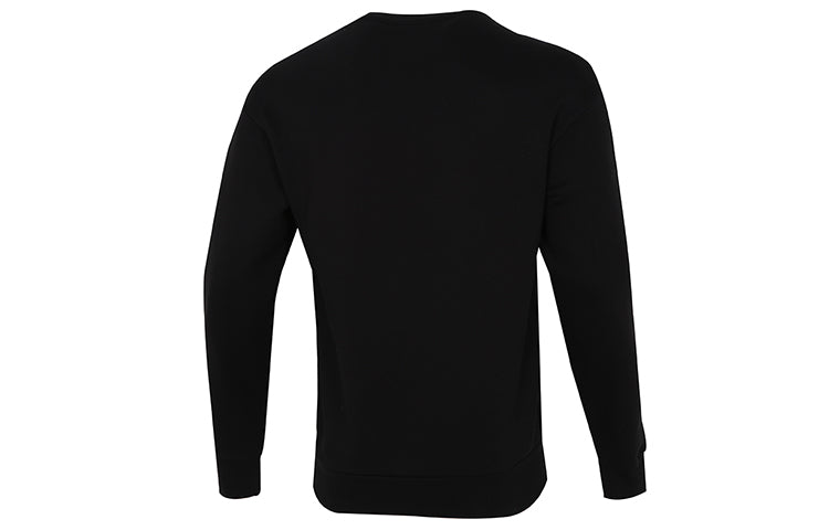 PUMA Contrasting Colors Zipper Pocket Sports Round Neck Pullover Black 535130-01