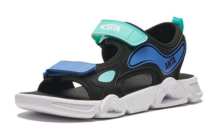 (GS) ANTA Sandals 'Black Teal Blue' A312426933-3