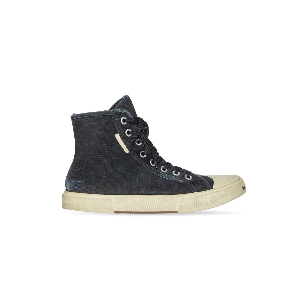 (WMNS) Balenciaga Paris High Top Sneakers 'Black Destroyed Denim and White Rubber' 688756W3RC11090
