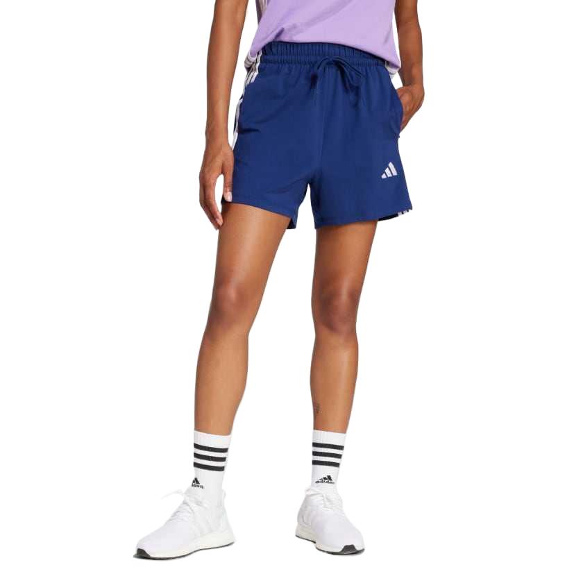 (WMNS) adidas Essentials 3-Stripes Cotton Shorts 'Blue' JD0913