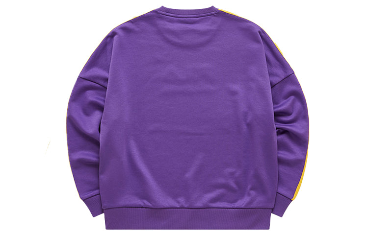 (WMNS) Fila Athleisure Sports Round Neck Pullover 'Purple Yellow' T11W112212F-PU