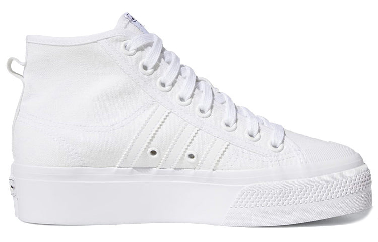 (WMNS) adidas Nizza Platform Mid 'Triple White' FY2782