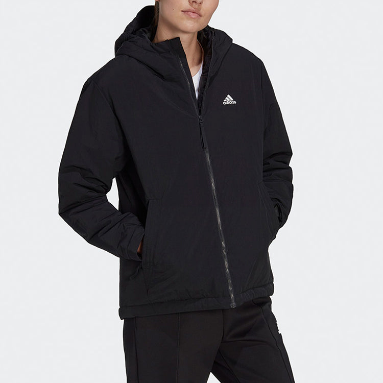 (WMNS) adidas BSC Sturdy Insulated Hooded Jacket 'Black' HT8712