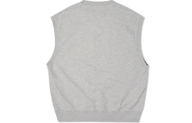 Converse Double Twill Knit Vest 'Grey' 10022919-A01