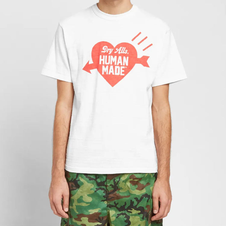 HUMAN MADE Logo Short-sleeved Unisex White HM18TE018