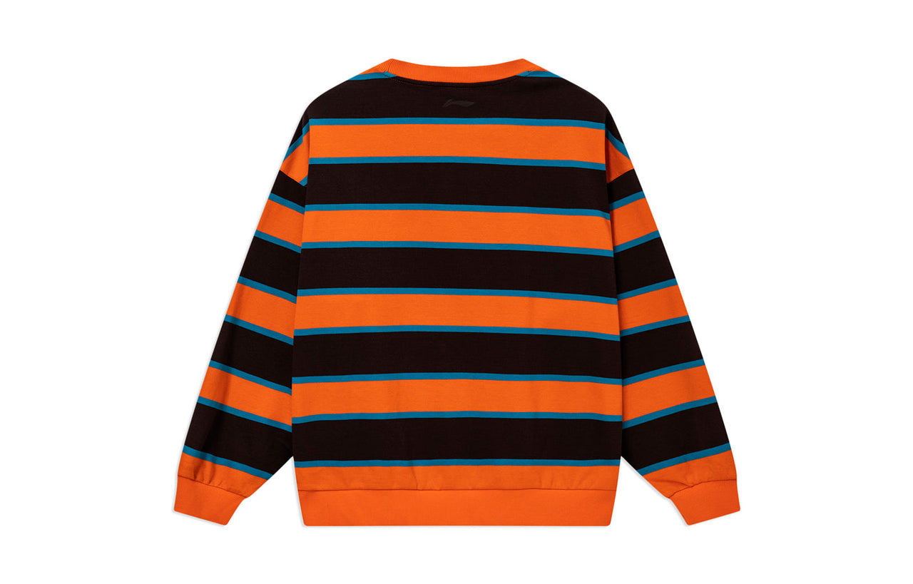 Li-Ning x Disney Graphic Striped Sweater 'Orange Black' AWDS601-3