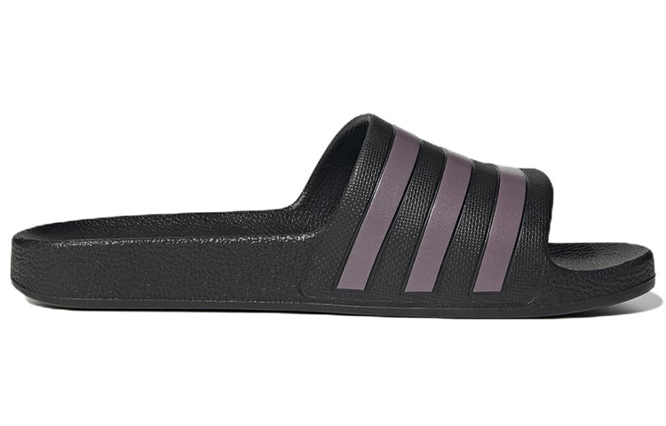 (WMNS) adidas Adilette Aqua 'Black Purple' GX4279