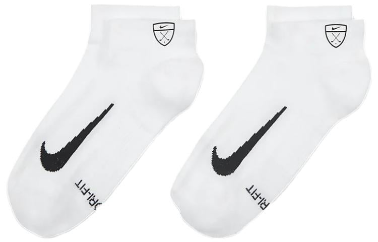 Nike Multiplier Low Golf Quarter Socks (2 Pairs) 'White' CV2617-100