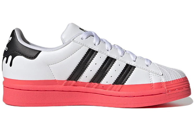 (GS) adidas originals Superstar 'Paint Drip - White Turbo' GY3327