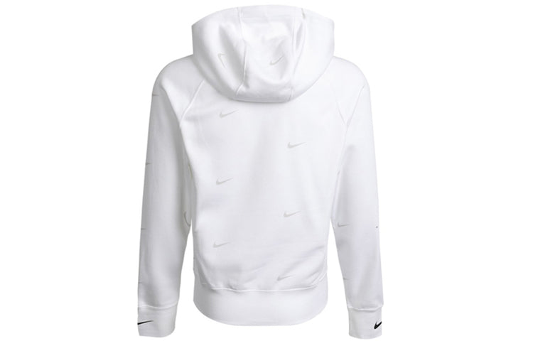 Nike Athleisure Casual Sports hooded Fleece Lined White DA0111-100