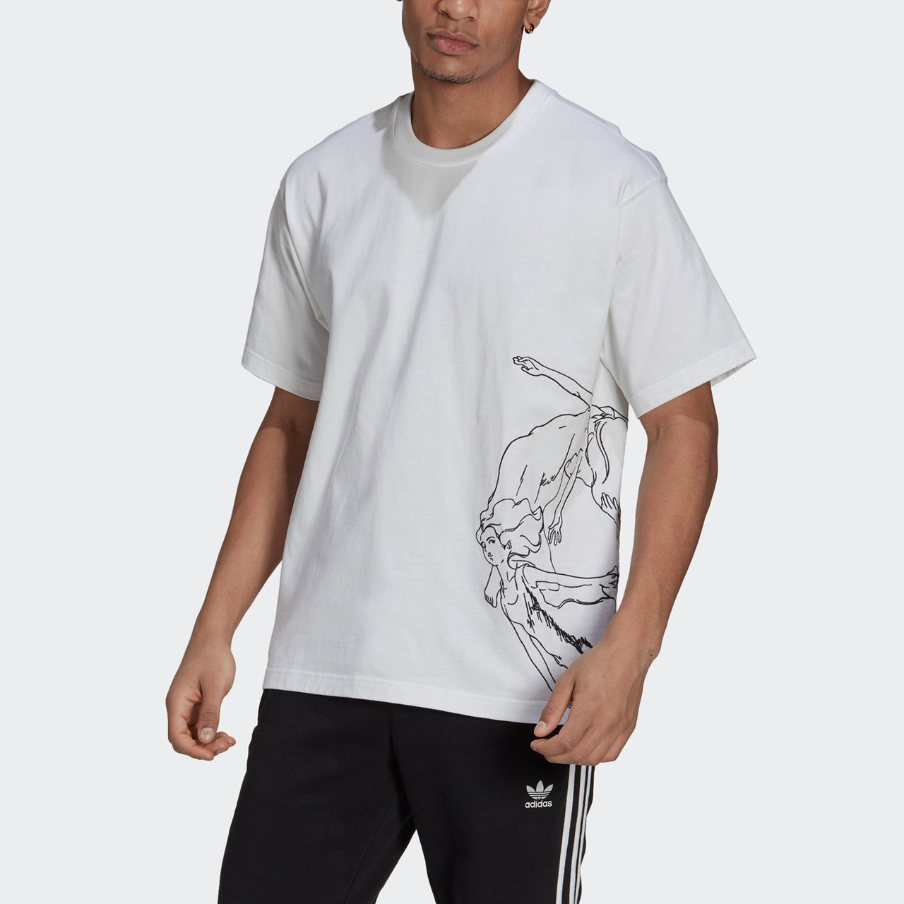 adidas originals Artist Tee Ss Short Sleeve Men's White HA4695
