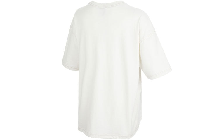 (WMNS) Nike Logo Printing Athleisure Casual Sports Cozy Short Sleeve White T-Shirt DM6212-030
