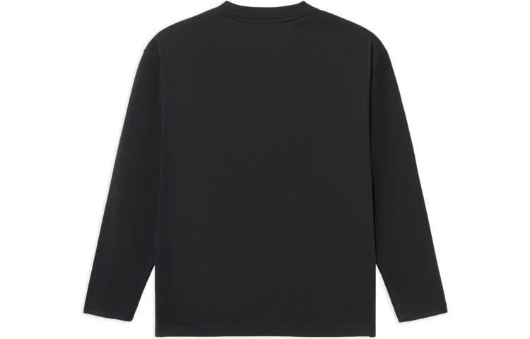 Li-Ning Vital Series Stylish Printing Loose Round Neck Top 'Black' AHSS176-1