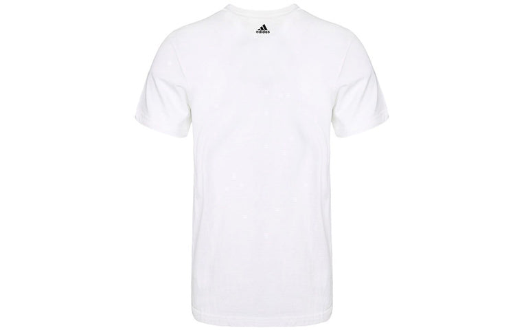 adidas Logo Round Neck Short Sleeve White CX4989