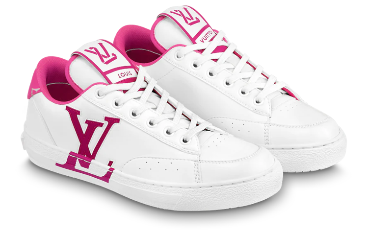(WMNS) LOUIS VUITTON Charlie Sneakers 'White Fuchsia' 1AAVZM