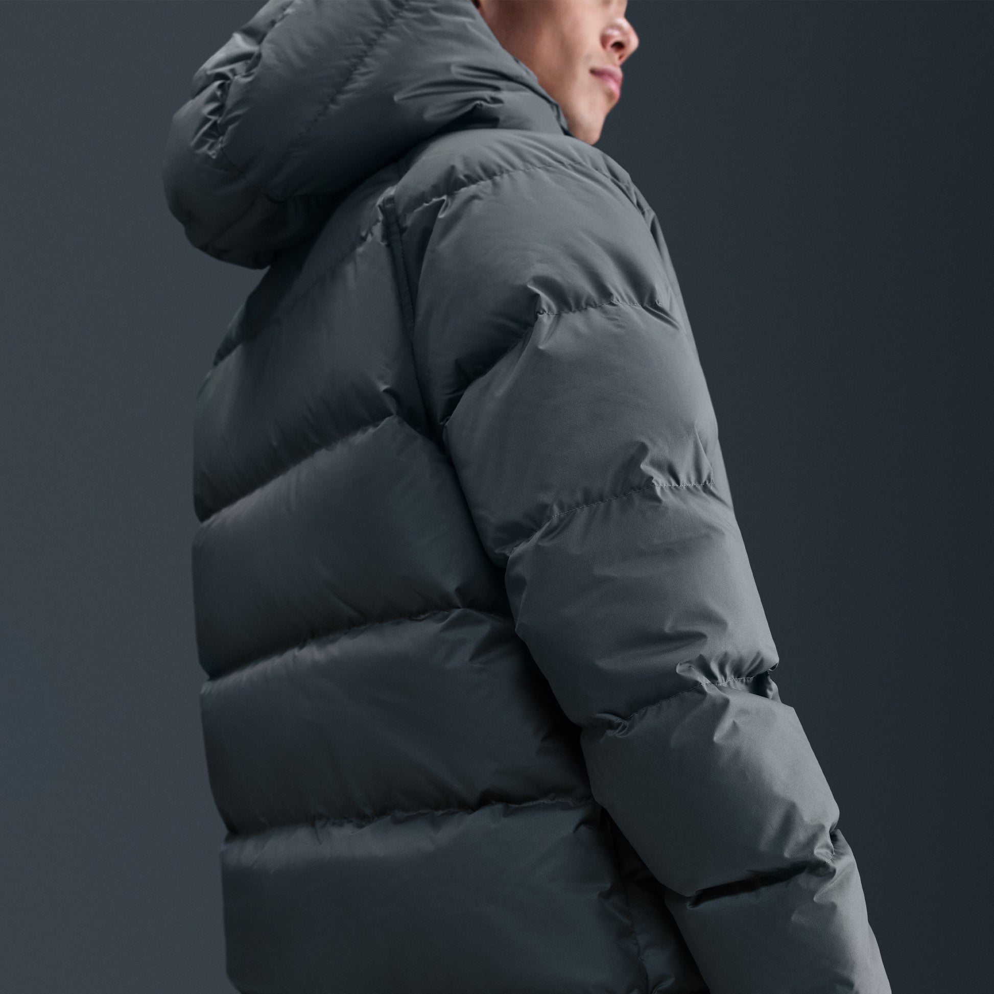 Nike Sportswear Club Loose-Fit Therma-FIT Hoodie 'Iron Grey White' IB2974-068