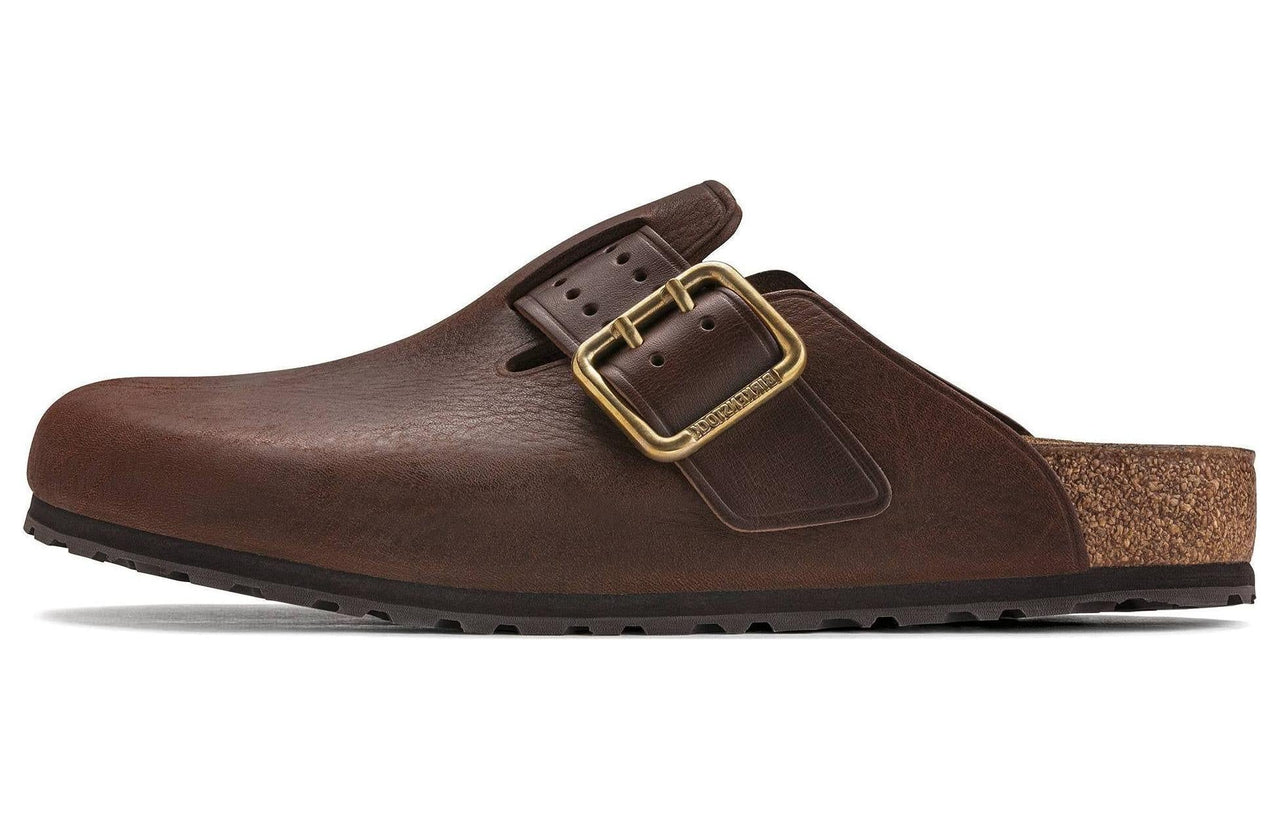Birkenstock Boston Bold Leather Narrow Fit 'Roast' 1022673