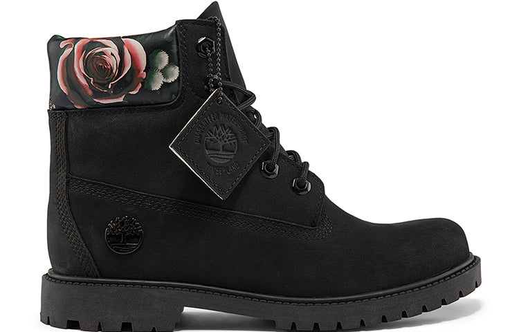 (WMNS) Timberland Heritage Cupsole Boots 'Black Nubuck with Floral' A2M7RW