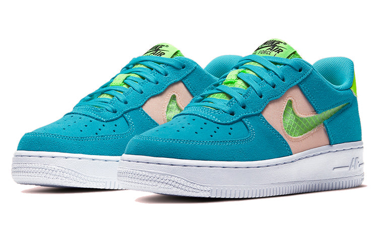 (GS) Nike Air Force 1 Low 'Transparent Blue Swoosh' CJ4093-300