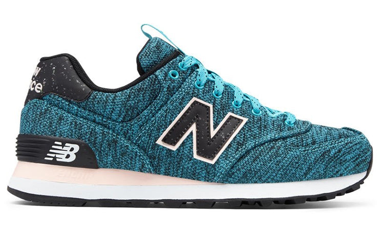 (WMNS) New Balance 574 Shoes 'Knit Blue Black' WL574PTC