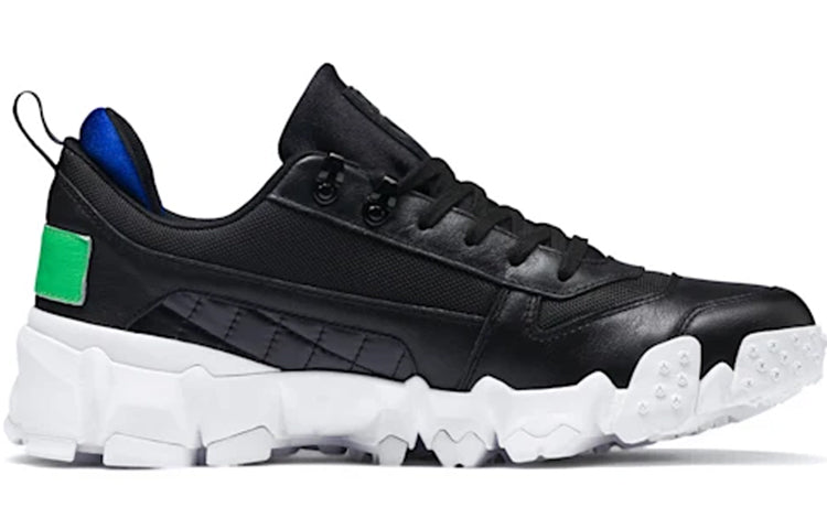 PUMA Trailfox Leather Black Green Blue 369470-02