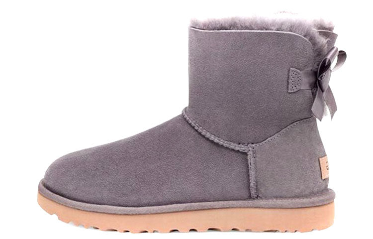 (WMNS) UGG Mini Bailey Bow II 2.0 'Purple Grey' 1016501-SHA