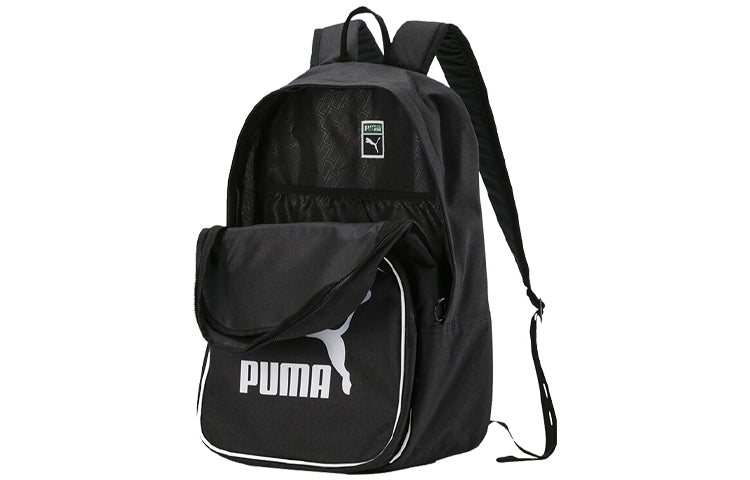 PUMA Originals Retro Woven Backpack 'Black White' 076652-01