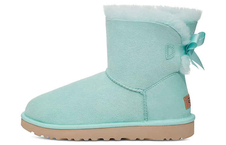 (WMNS) UGG Mini Bailey Bow II Boot 'Sky Blue' 1016501-SKY