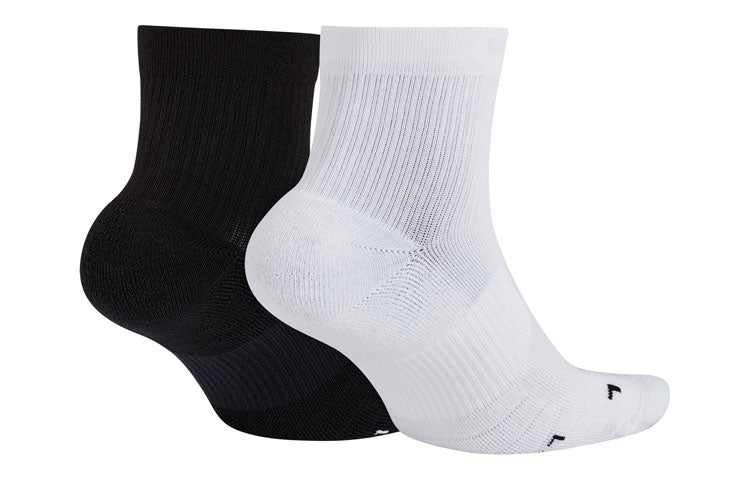 Nike Multiplier Running Ankle Socks (2 Pair) White/Black SX7556-906