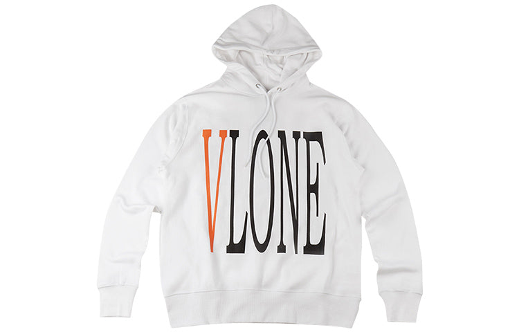 VLONE Staple Classic Printing Back Large Long Sleeves Couple Style White Orange 6932403655102
