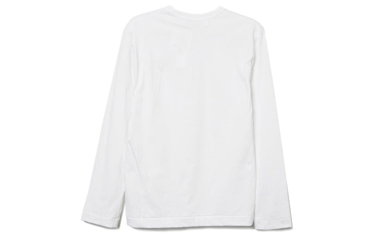 COMME des GARCONS PLAY L/S Basic T-Shirt Black Emblem 'White' AZ-T120-051-2