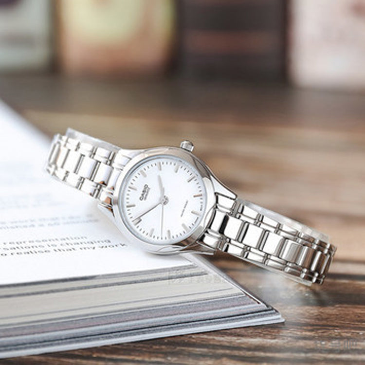 CASIO Stainless Steel Strap Quartz Waterproof Silver Analog LTP-1275D-7A