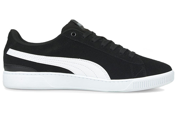 (WMNS) PUMA Vikky V3 Casual Skateboarding Shoes Black White 383023-01