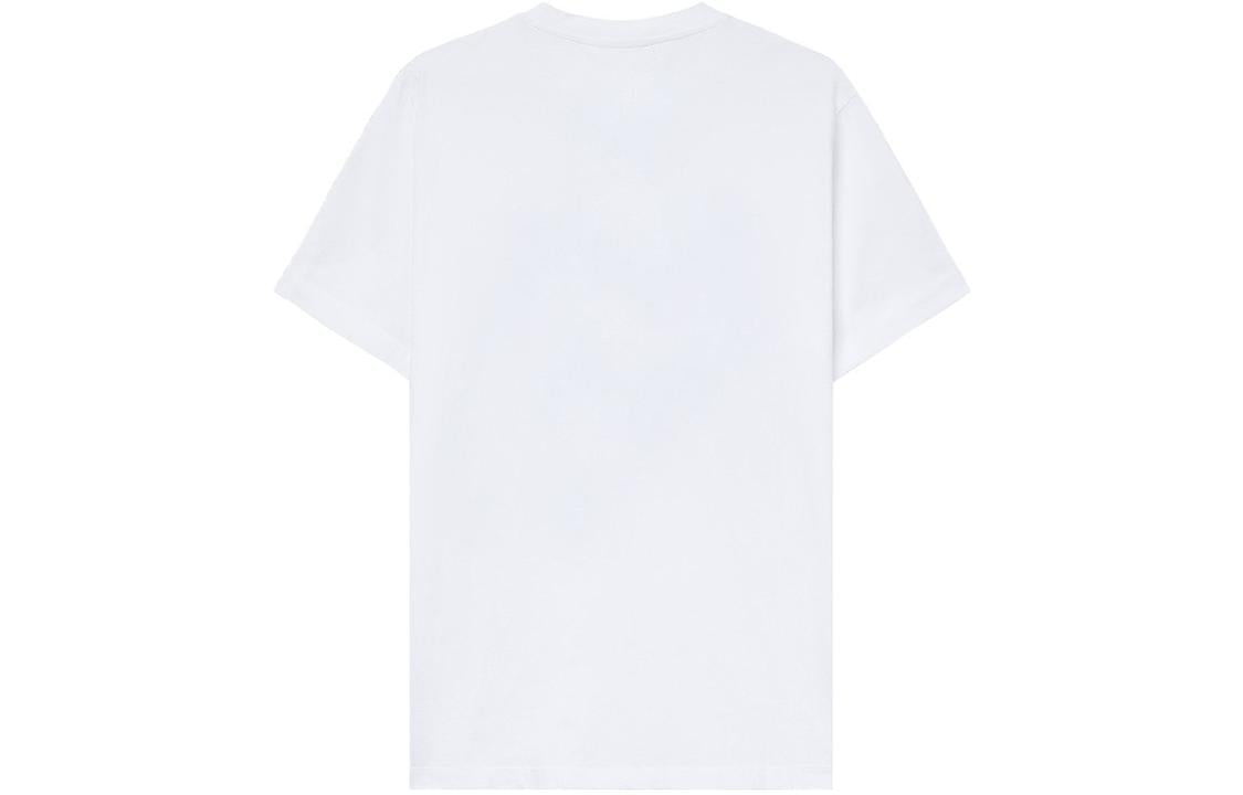 Men's KENZO Tiger Head Printing Pattern Round Neck Short Sleeve White FA65TS0204YA-01