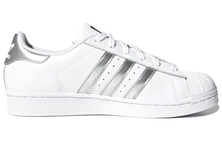 (WMNS) adidas Superstar 'White Silver Metallic' AQ3091