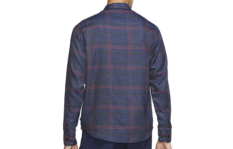 Nike SB Skateboard flannel Plaid Skateboard Shirt CK5316-410