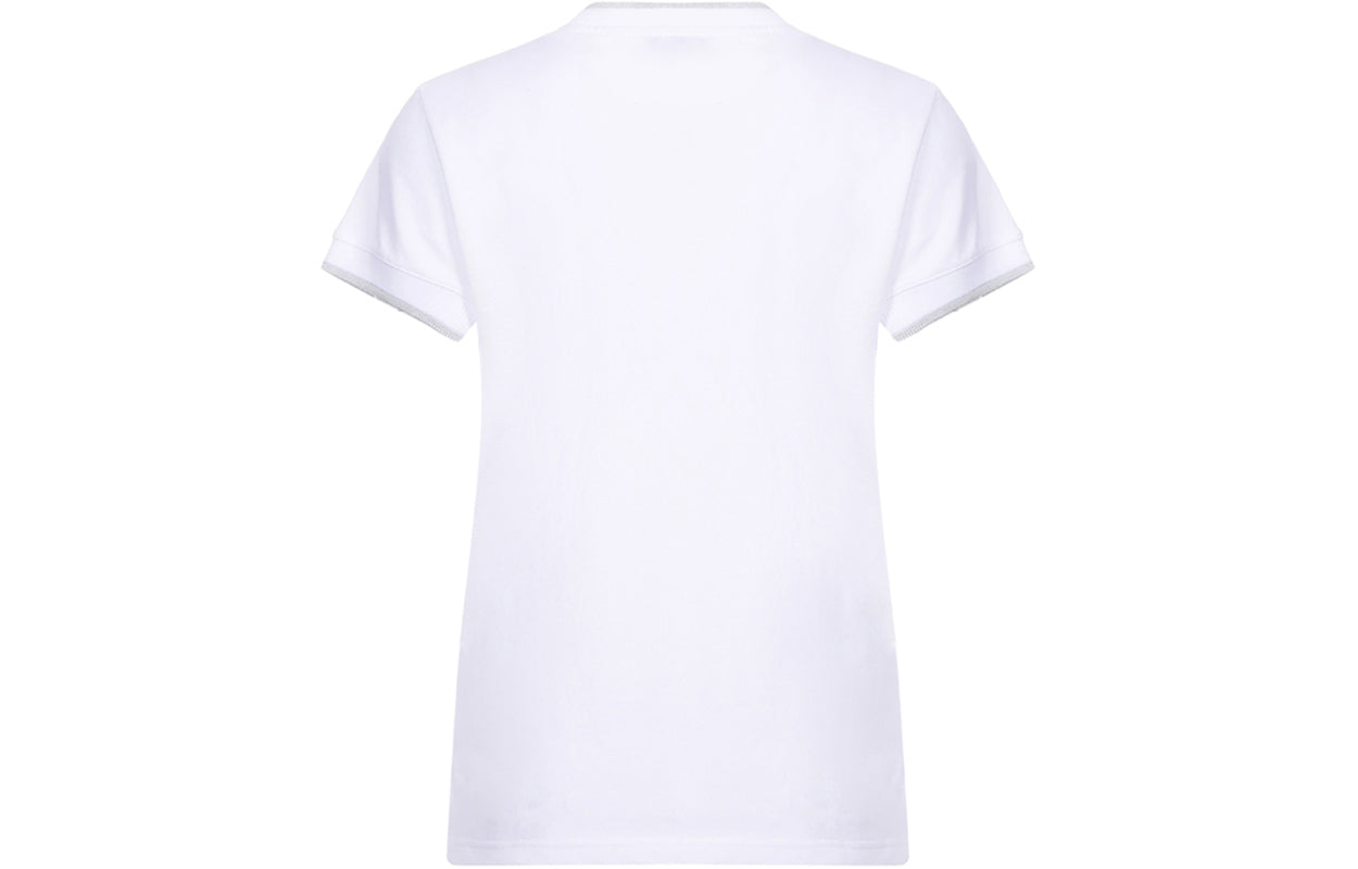 KENZO Embroidery Round-neck Tee White F862TS858981-01