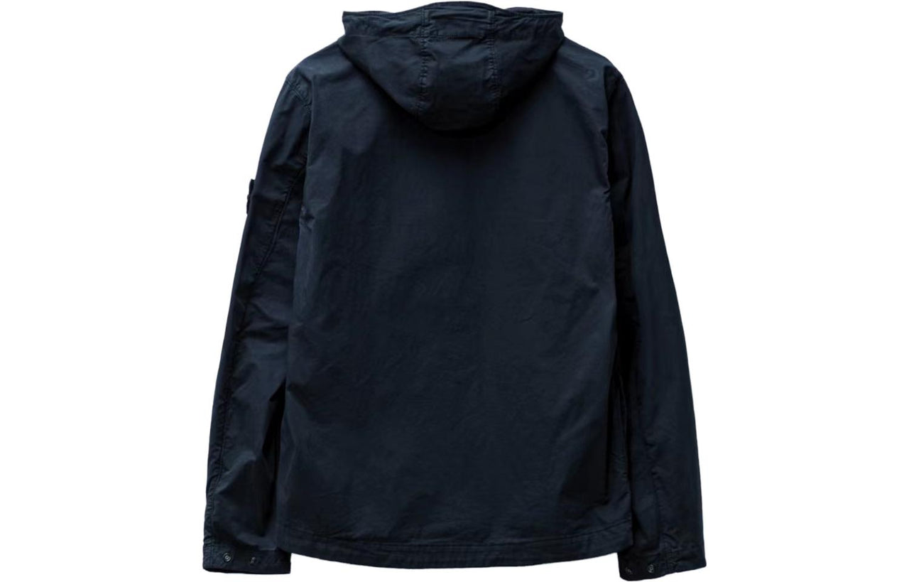 STONE ISLAND Supima Cotton Twill Stretch Hooded Jacket 'Navy' 781543310-V0020
