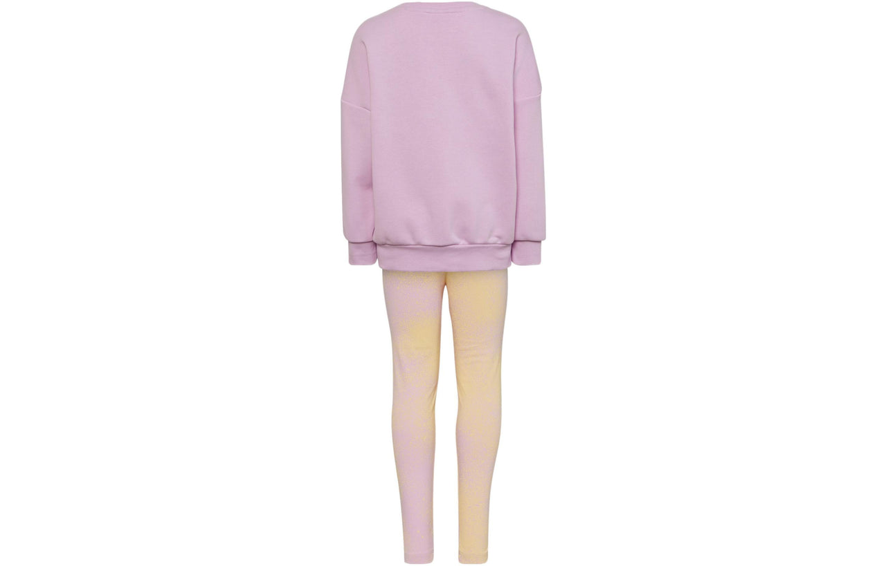 (PS) adidas originals Graphic Logo Crew Set 'Purple' HK2945