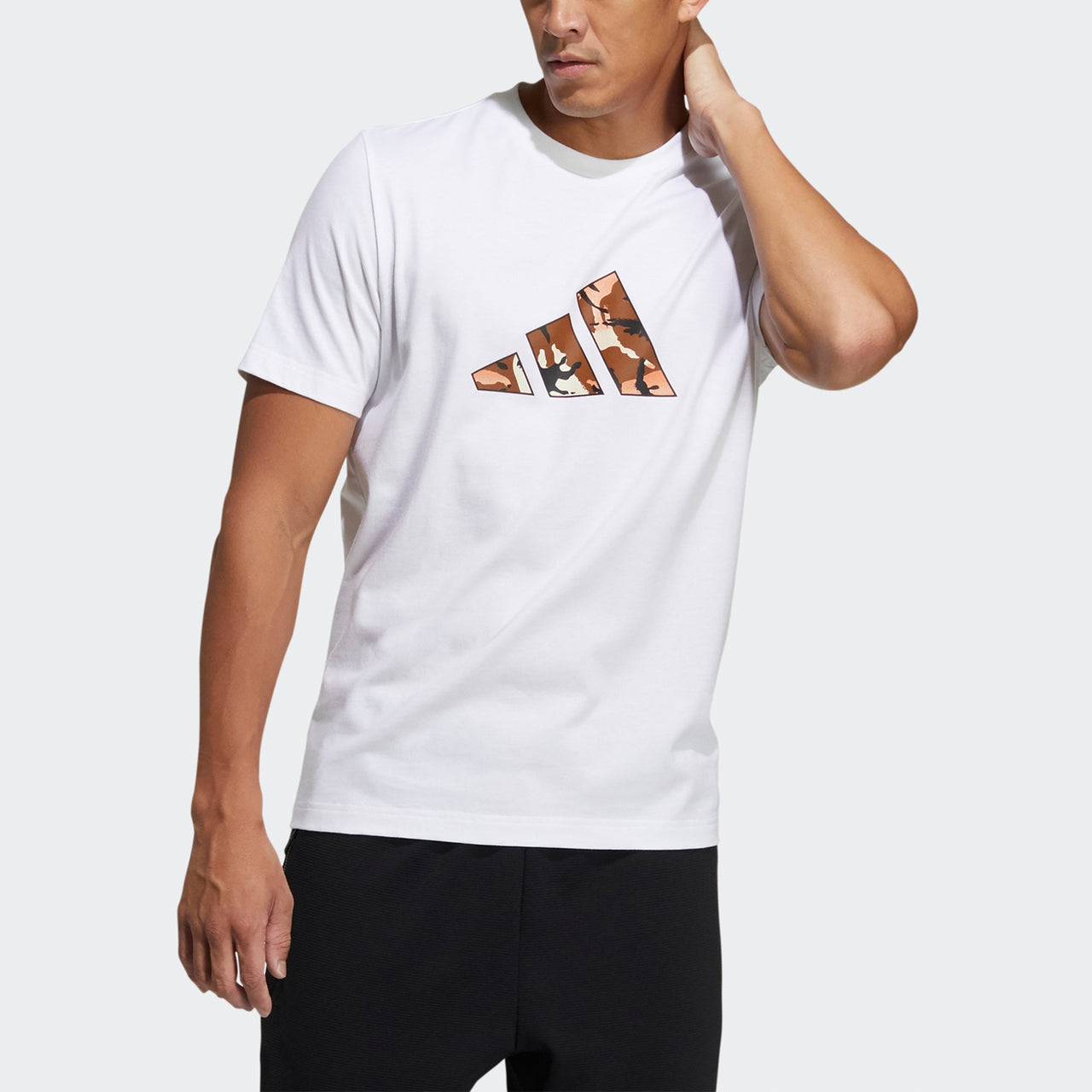 adidas Ub Gxf T Box Sports Camouflage Printing Logo Short Sleeve White GP0852