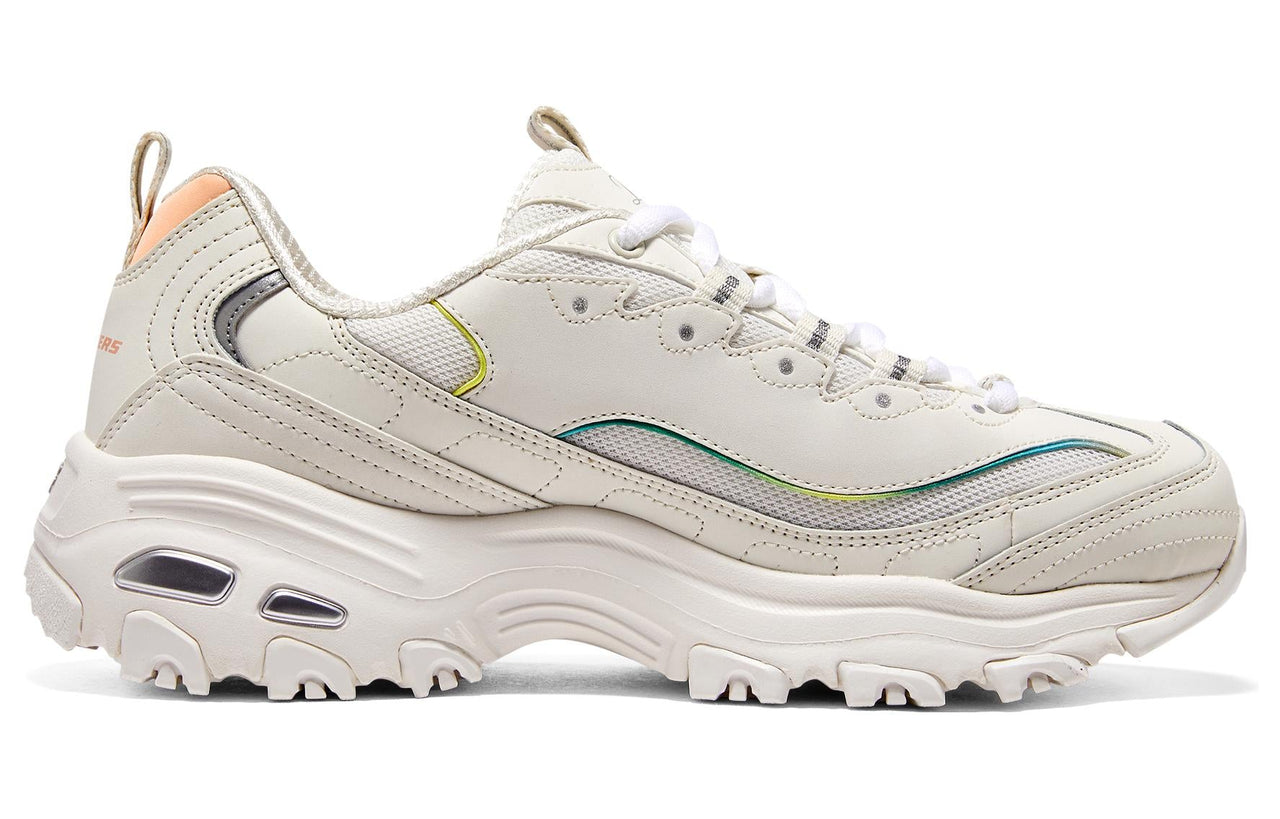 (WMNS) Skechers D'Lites 1.0 Shoes 'Beige White Yellow' 896187-OFPK
