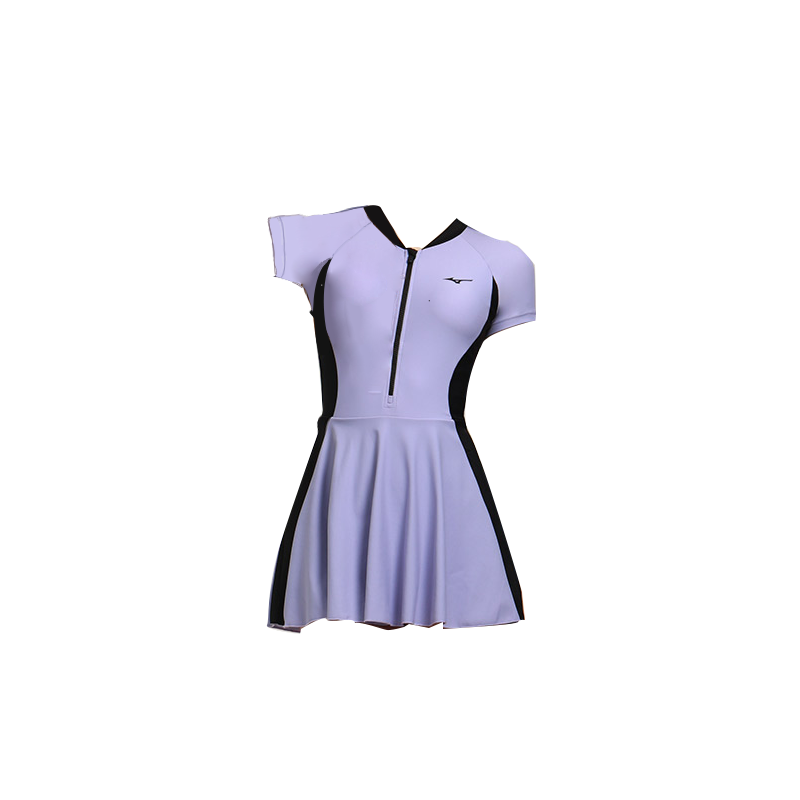 (WMNS) Mizuno One Piece Skirt Swimsuit 'Purple' N2CA1322