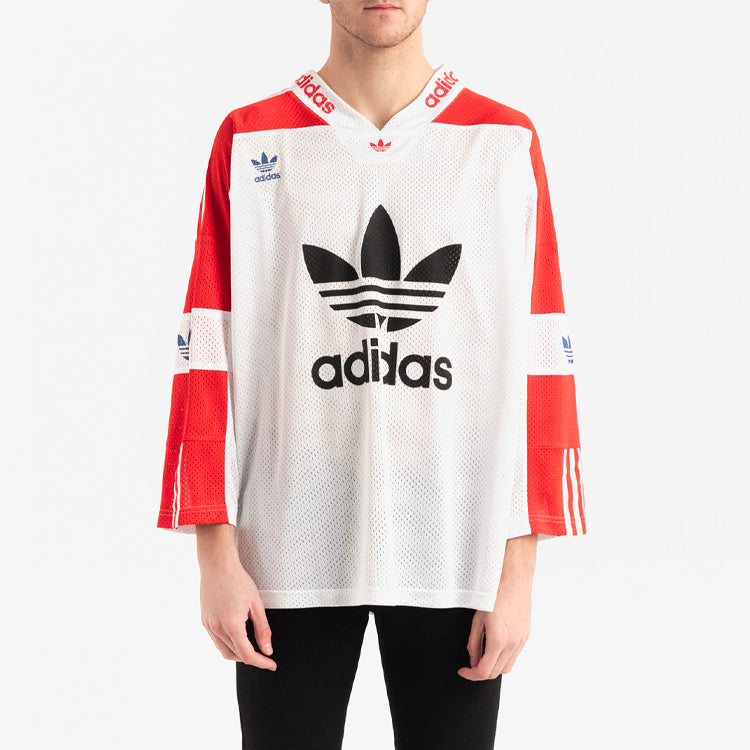 adidas originals Blueliner Trefoil Mesh Sleeve White Red FM1586