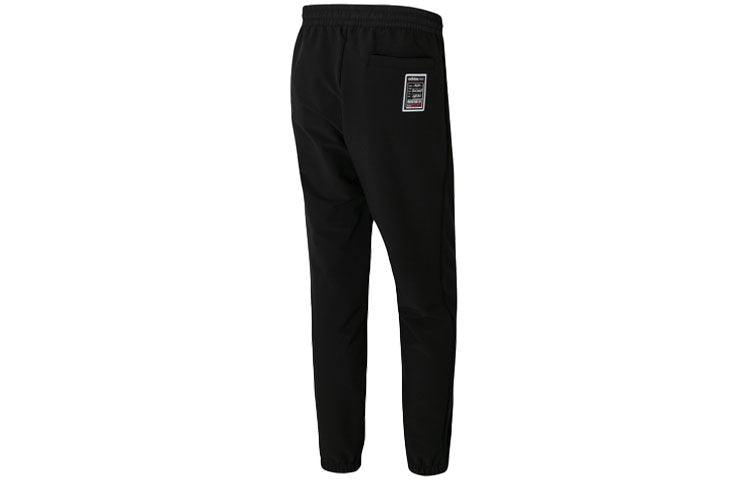 adidas neo Running Sports Suede Long Pants Black HB1299